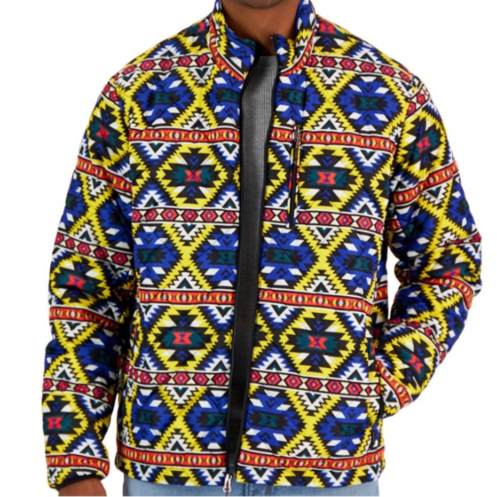 Vibrant diamond quilted fall/winter warmth
